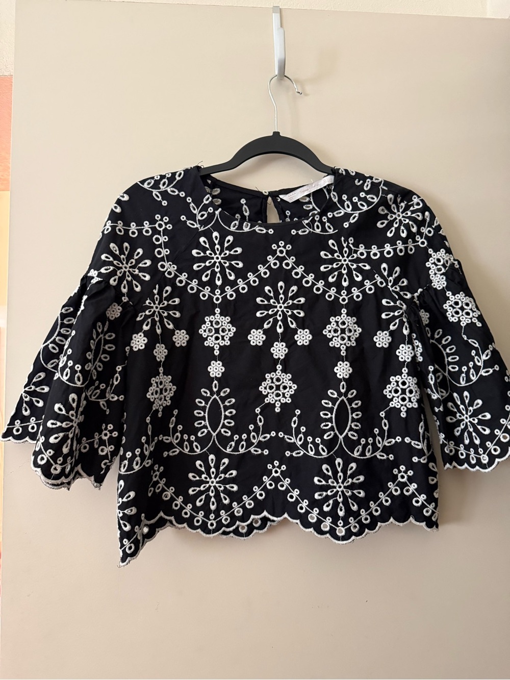 Zara Eyelet Blouse